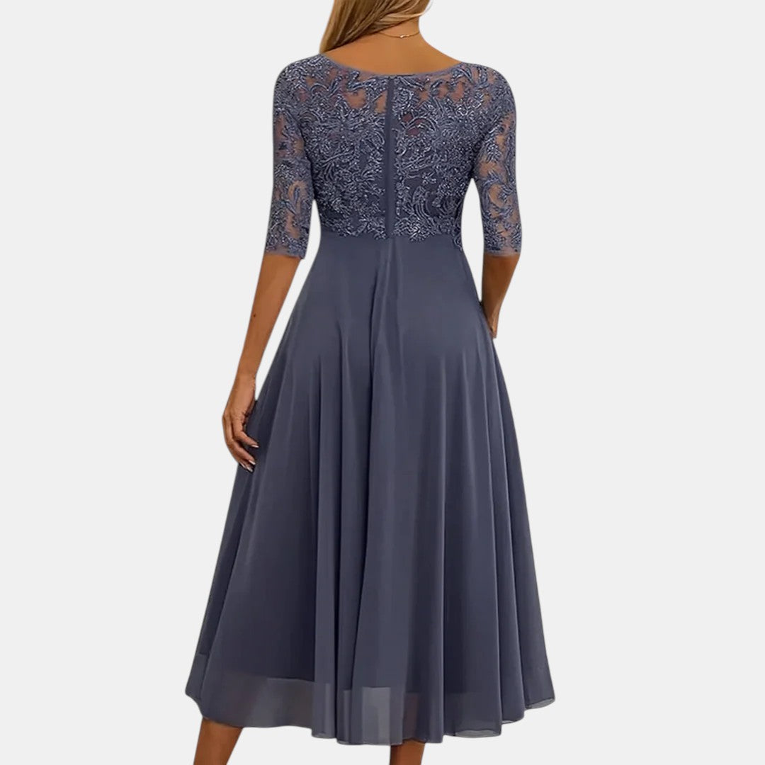 ÉABHA | ELEGANT LACE OCCASION DRESS