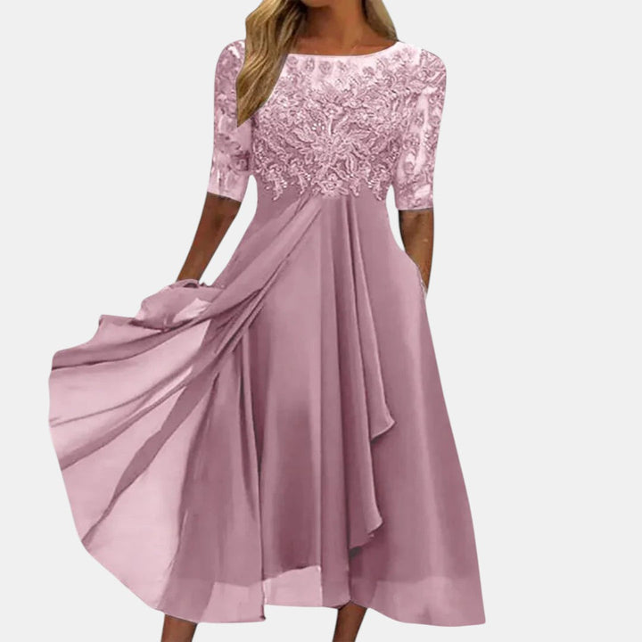 ÉABHA | ELEGANT LACE OCCASION DRESS