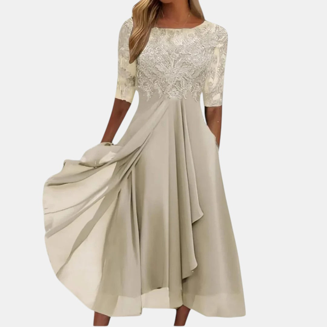 ÉABHA | ELEGANT LACE OCCASION DRESS