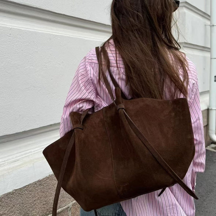 Suede Tote Bag