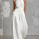 DELPHINE | ELEGANT HALTER-NECK WOVEN JUMPSUIT