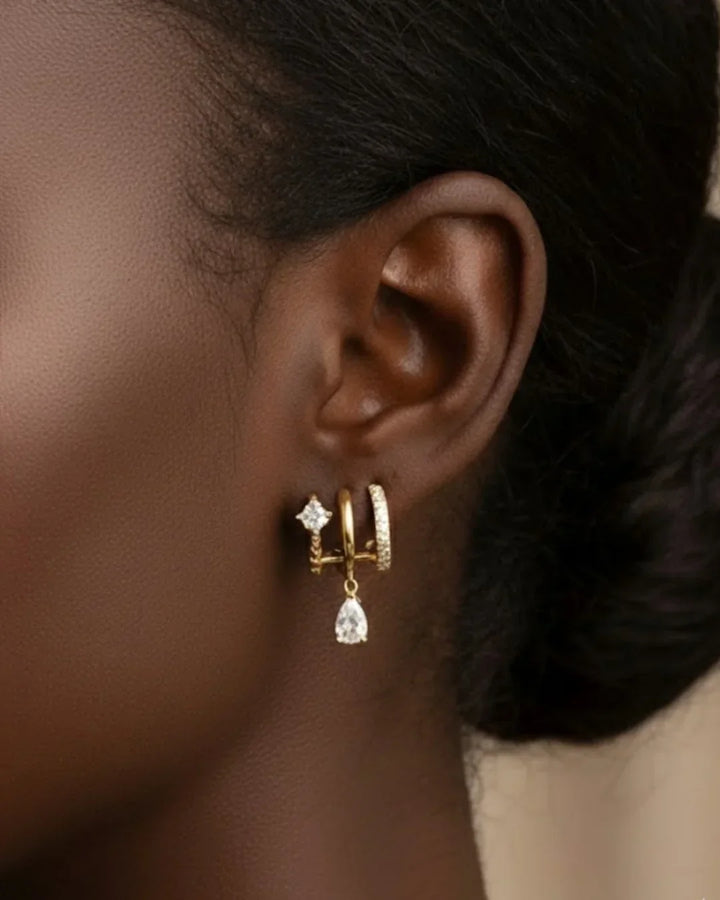 Illusion Diamant Drop Earrings