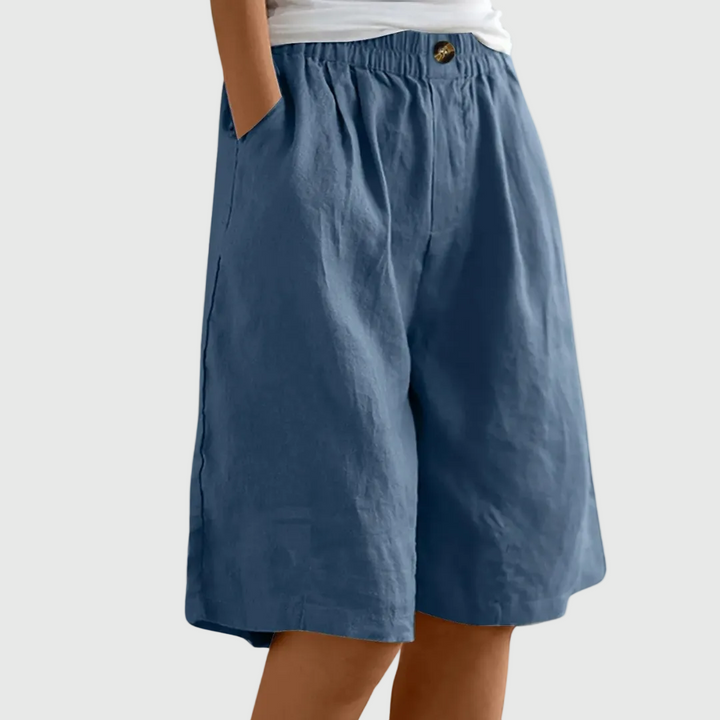 ROSE | WIDE-LEG ELASTIC WAIST SUMMER SHORTS