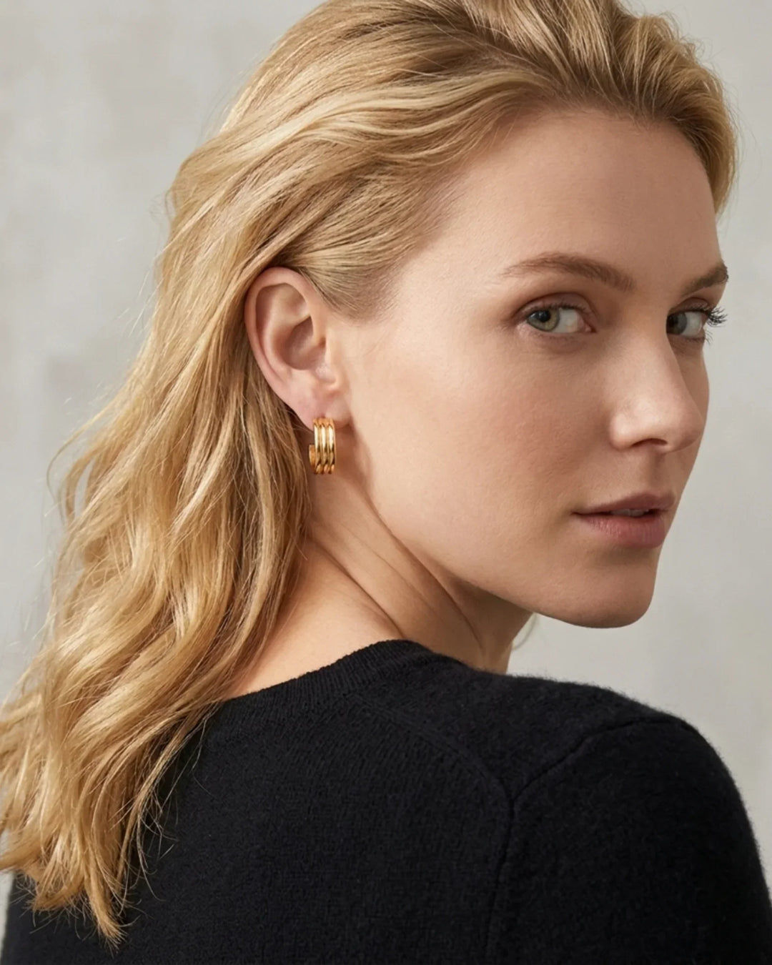 Siena Triple Diamant Illusion Earrings