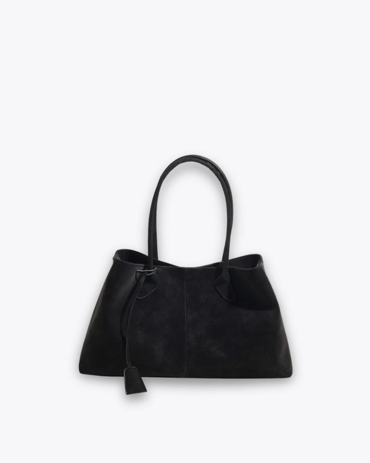 Slim Handle Faux Leather Tote