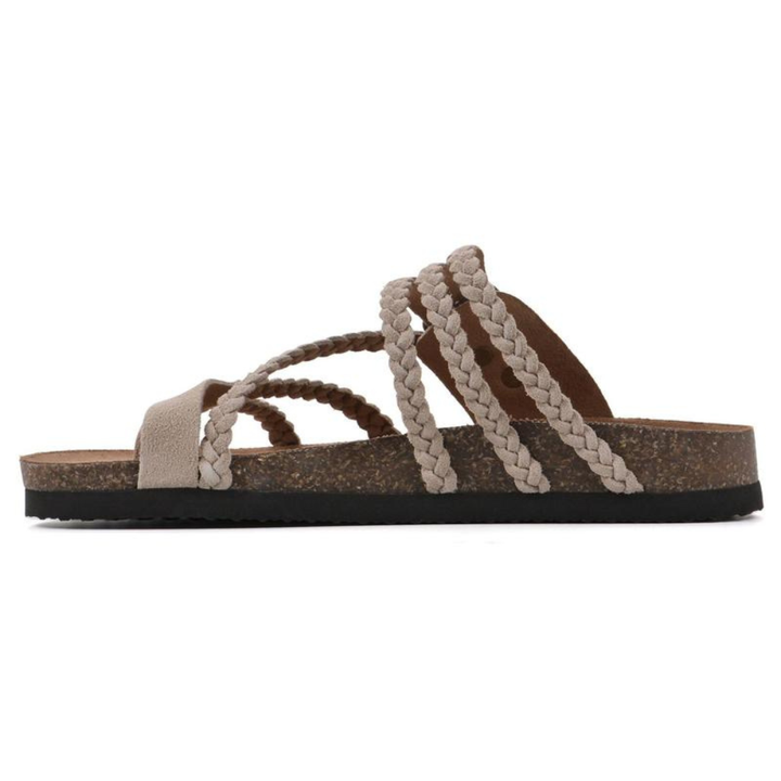HAZEL | WOVEN CORK SANDALS