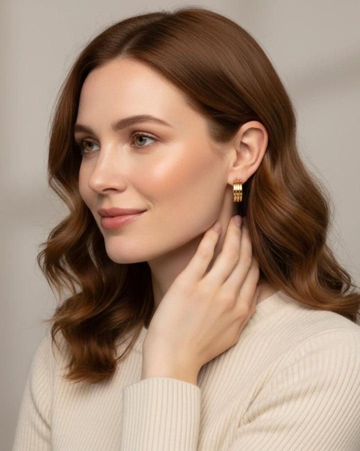Siena Triple Diamant Illusion Earrings