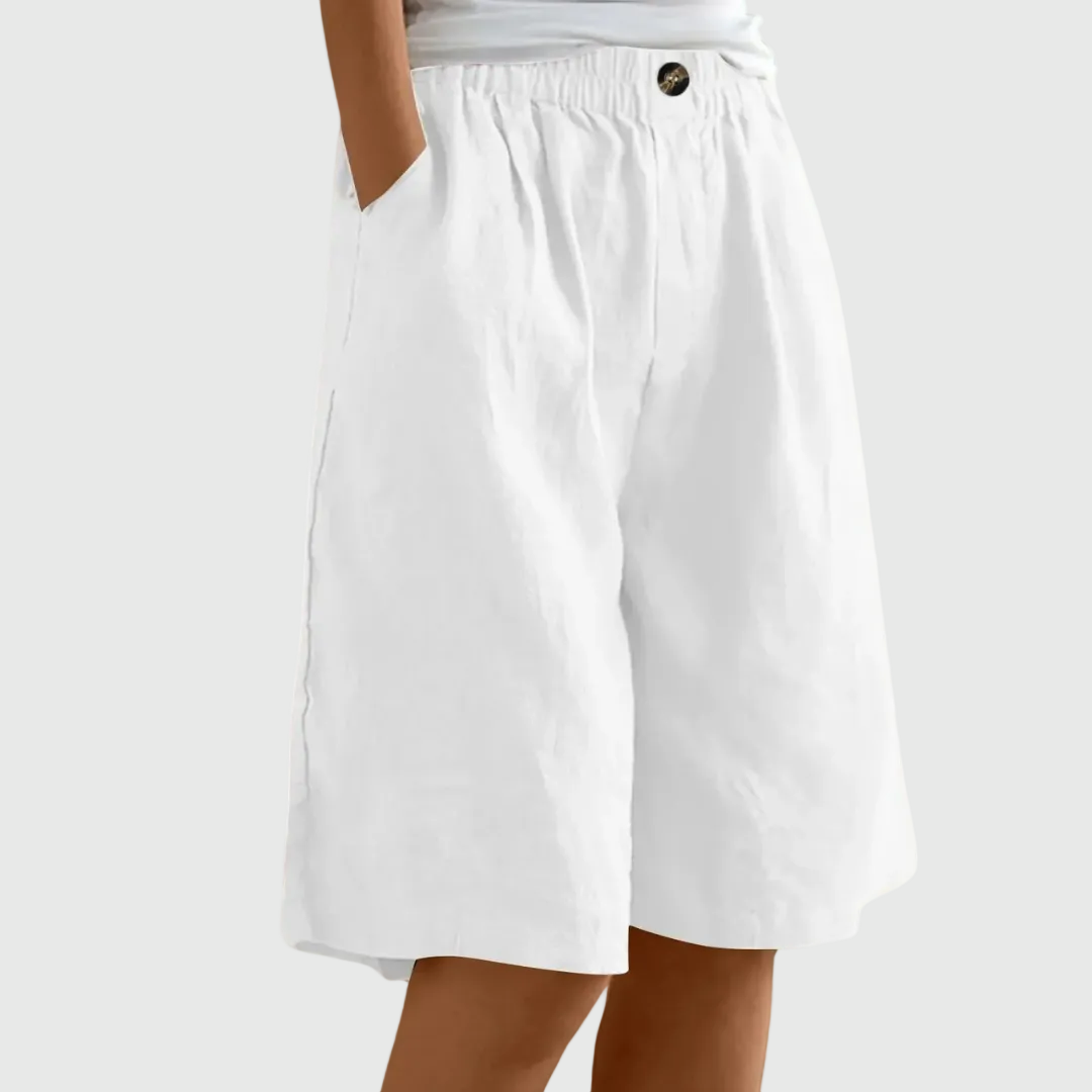 ROSE | WIDE-LEG ELASTIC WAIST SUMMER SHORTS