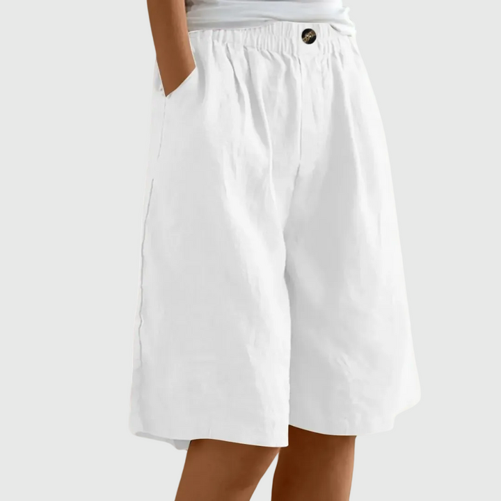 ROSE | WIDE-LEG ELASTIC WAIST SUMMER SHORTS