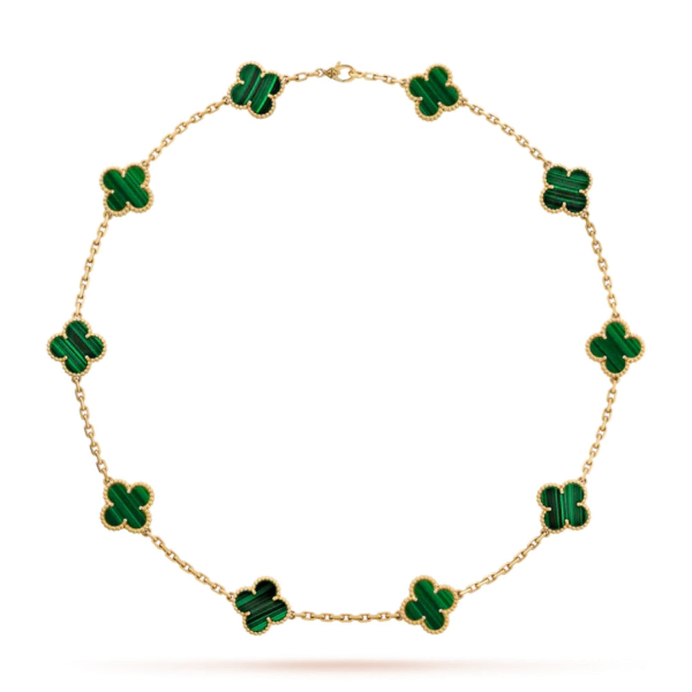 CLOVER | 10 Motive Green Necklace
