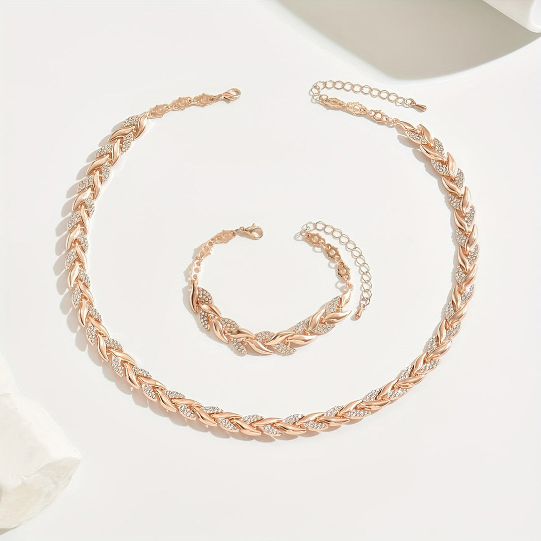 ROSE | HANDCRAFTED FISHTAIL PENDANT NECKLACE SET