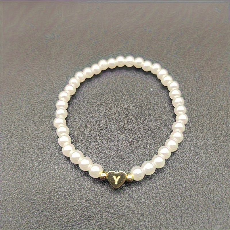 Abigail | Heart Initial Bracelet (A–Z)