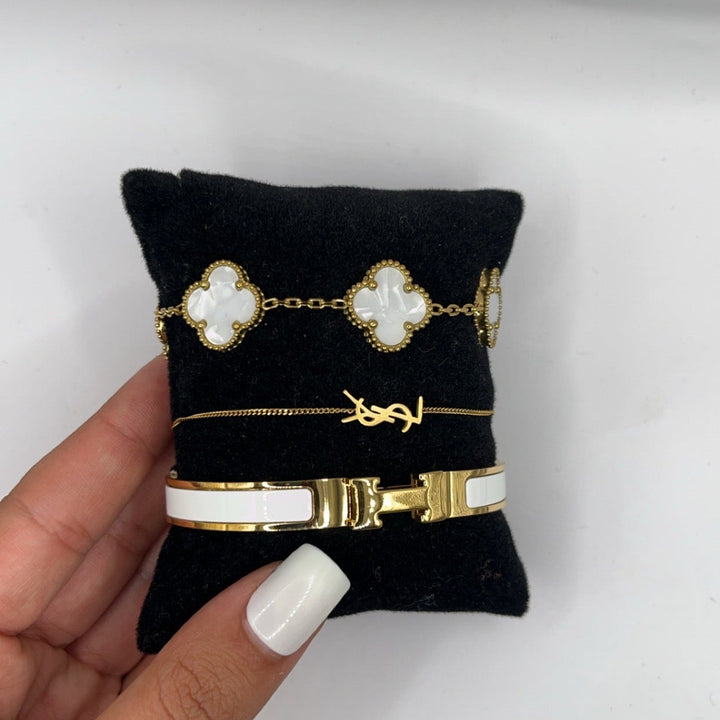 CLOVER | Ivory Gold elet Set