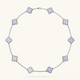 CLOVER | 10 Motive Purple Necklace