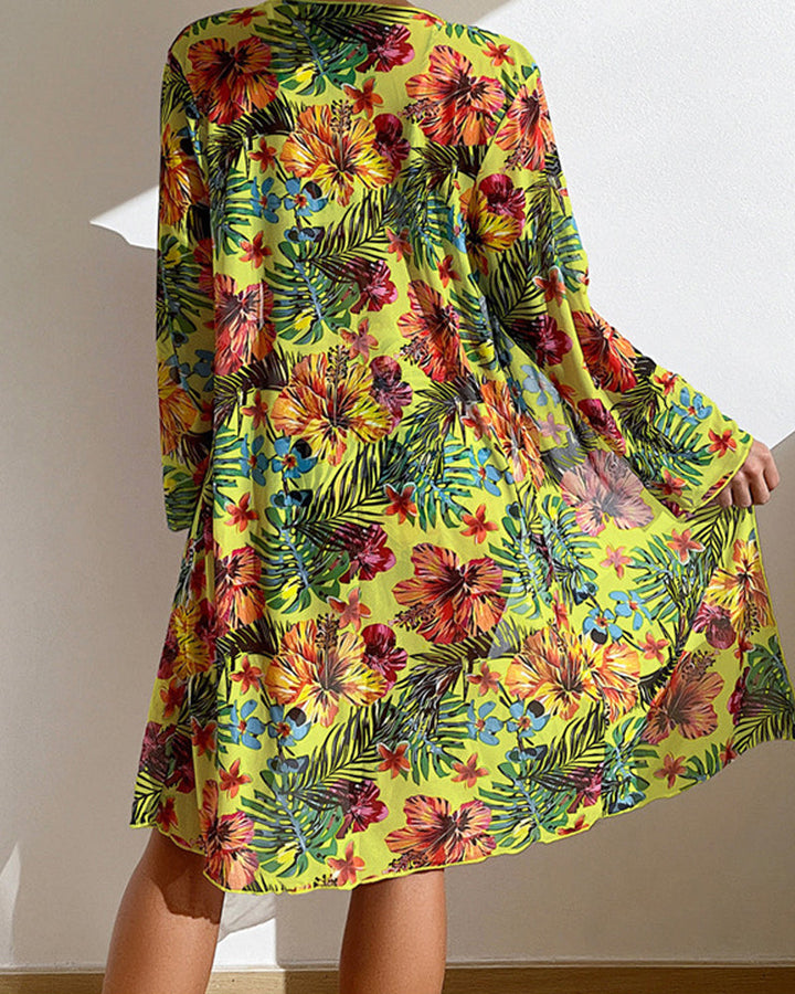 FIONNGHUALA | FLORAL SKIRT BIKINI SET