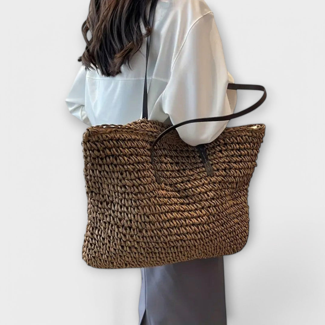 Handwoven Straw Tote Bag