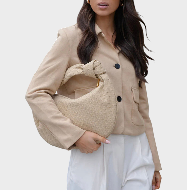 Structured Faux Leather Everyday Bag