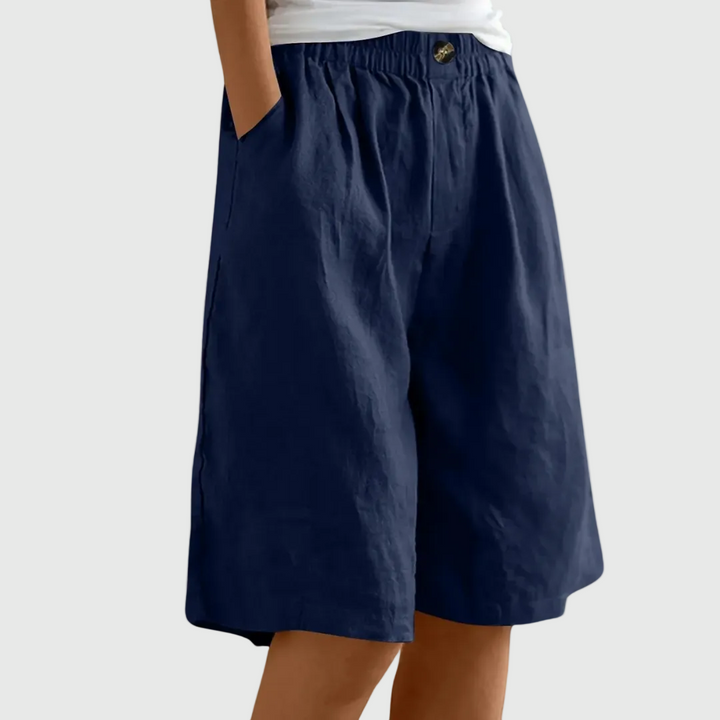 ROSE | WIDE-LEG ELASTIC WAIST SUMMER SHORTS