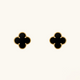 CLOVER | Black Earrings