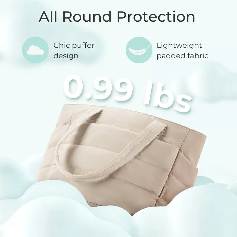 Puffer-Style Tote Bag