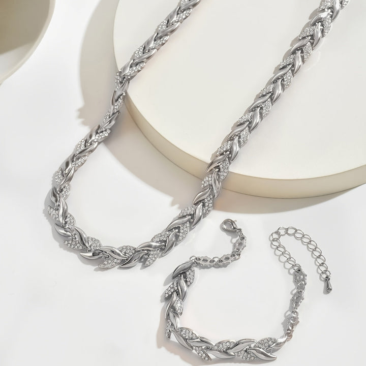 ROSE | HANDCRAFTED FISHTAIL PENDANT NECKLACE SET