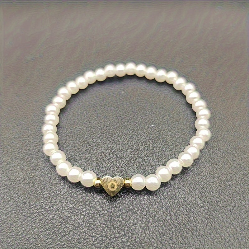 Abigail | Heart Initial Bracelet (A–Z)