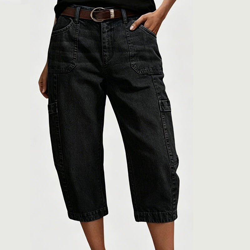 EDITH | Relaxed Cropped Stretch Jeans