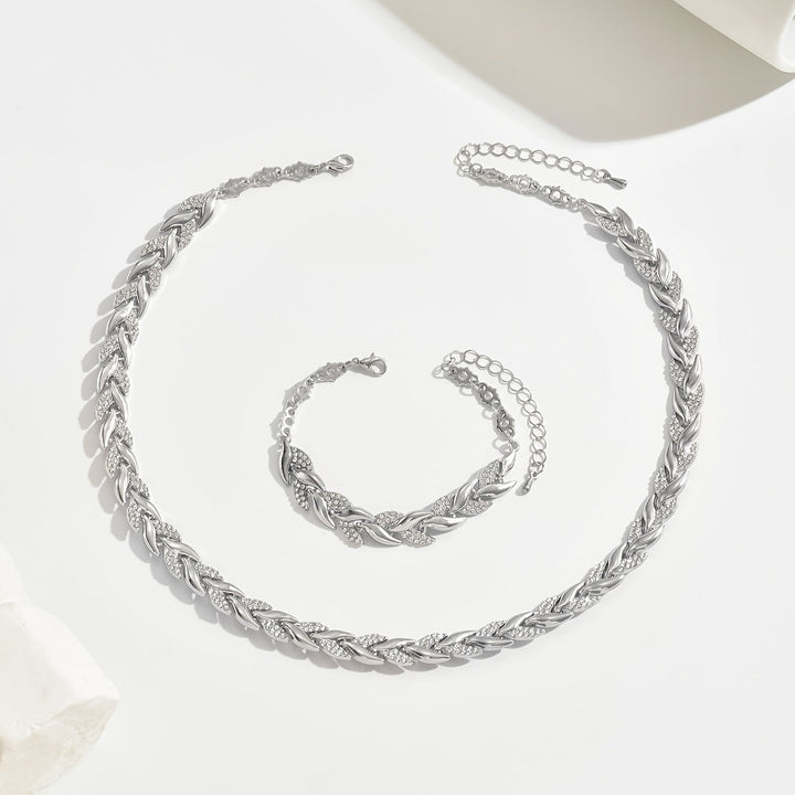 ROSE | HANDCRAFTED FISHTAIL PENDANT NECKLACE SET