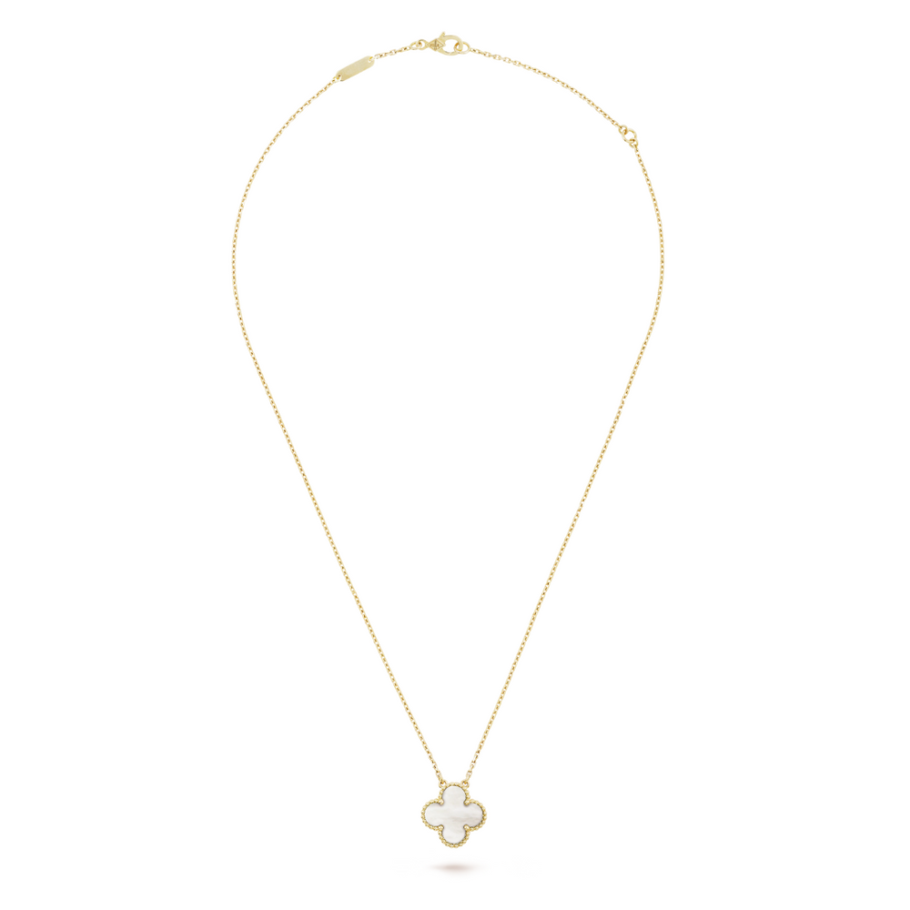 CLOVER | White/Gold Necklace