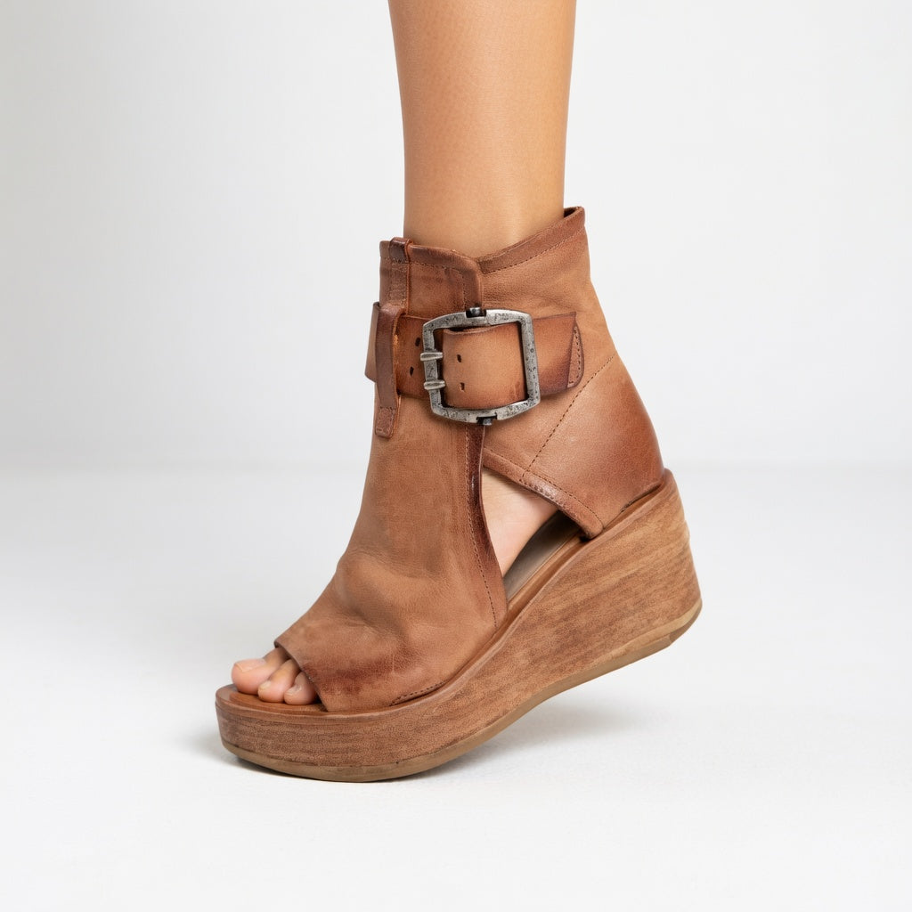 ORLAITH | MODERN OPEN WEDGE ANKLE BOOTS