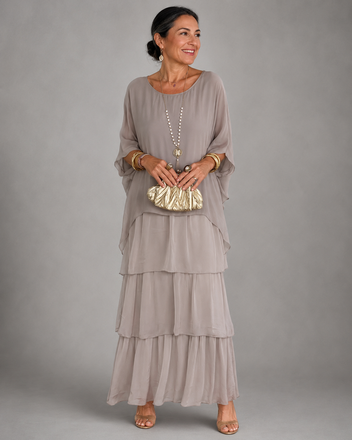 MABYN | ELEGANT FLOWING MAXI DRESS