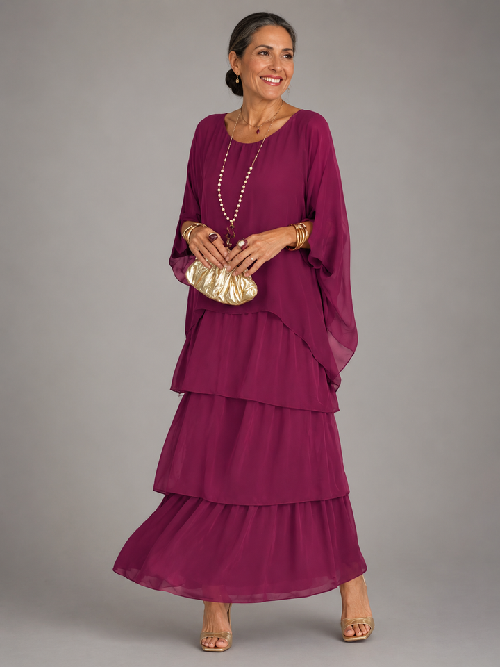 MABYN | ELEGANT FLOWING MAXI DRESS