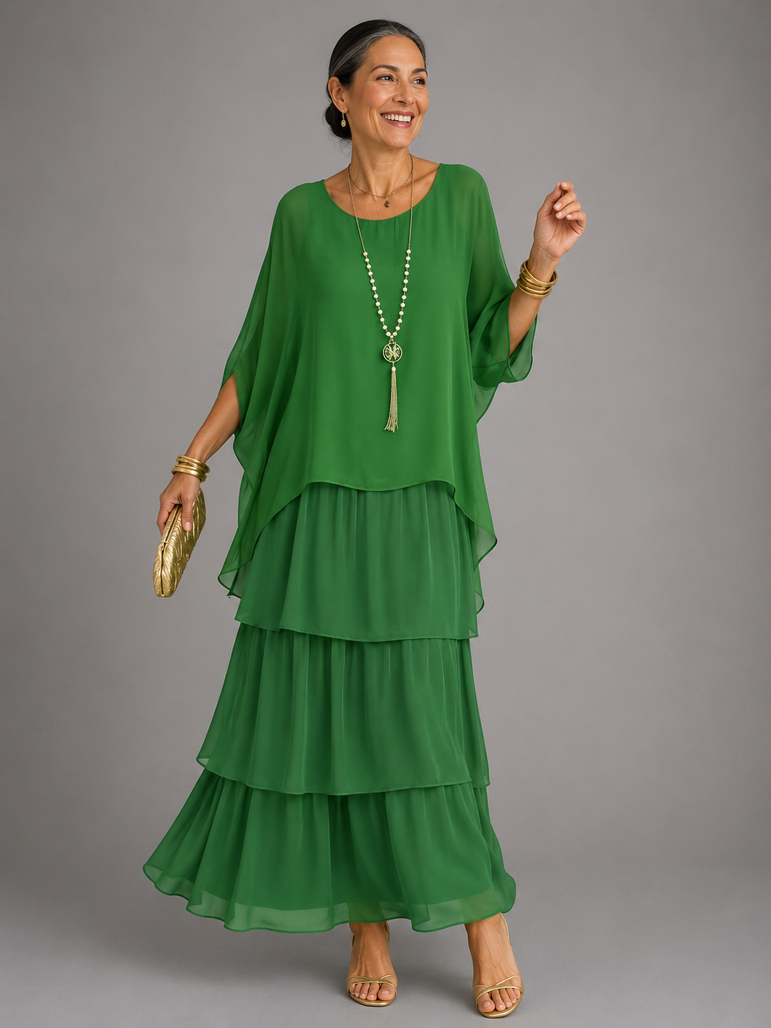 MABYN | ELEGANT FLOWING MAXI DRESS