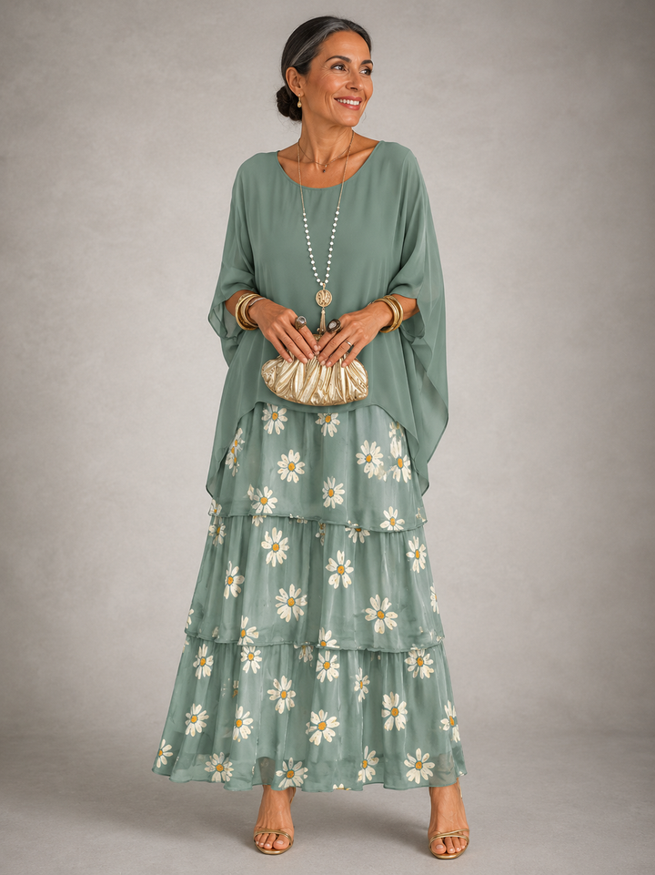 MABYN | ELEGANT FLOWING MAXI DRESS