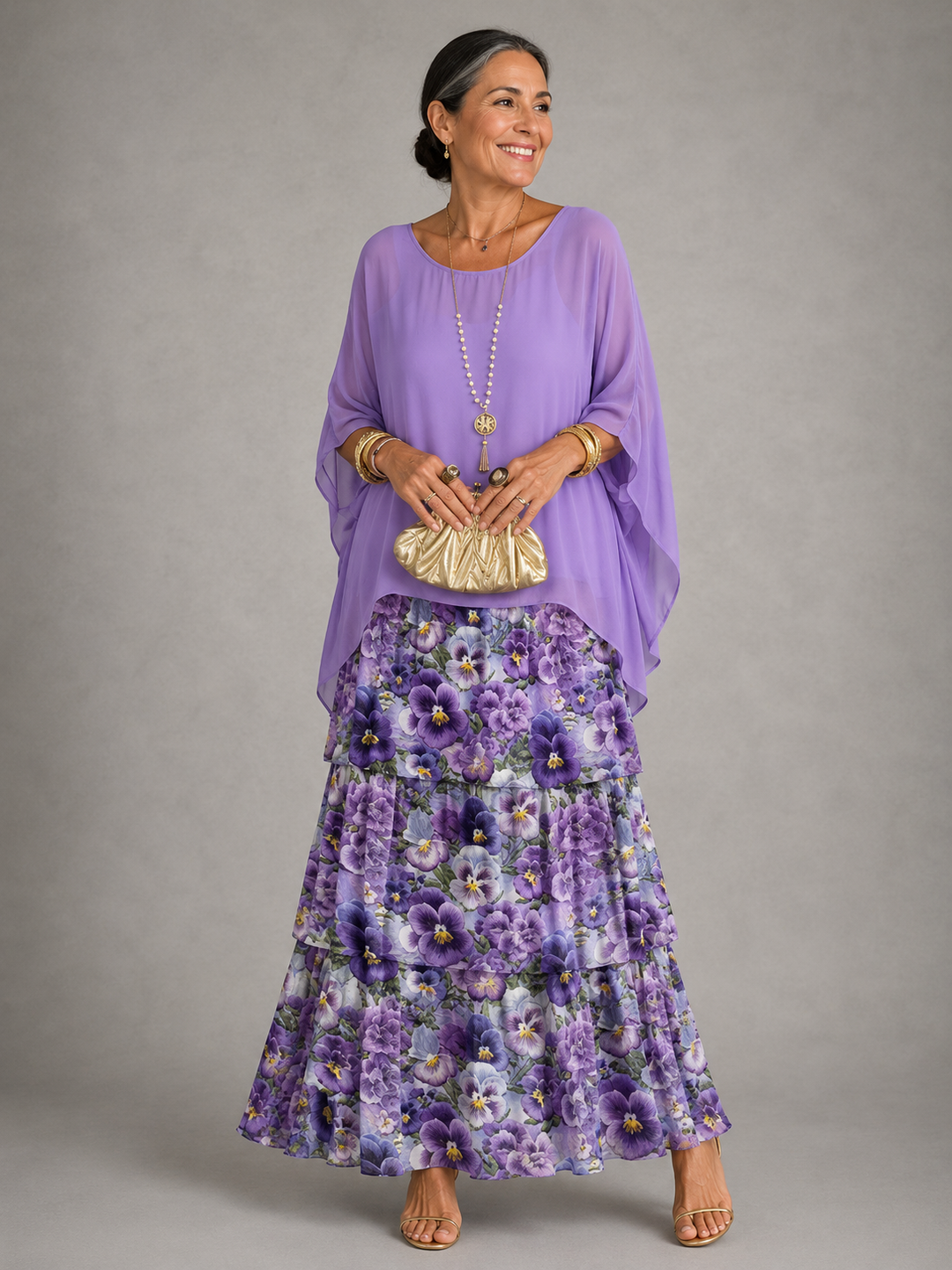 MABYN | ELEGANT FLOWING MAXI DRESS