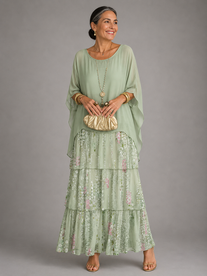 MABYN | ELEGANT FLOWING MAXI DRESS