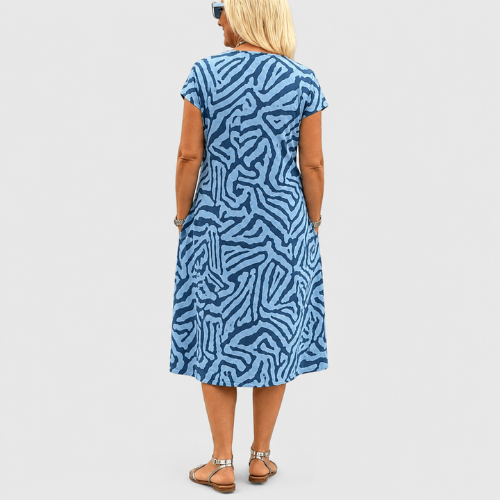 Patricia | Printed Summer Midi Dress