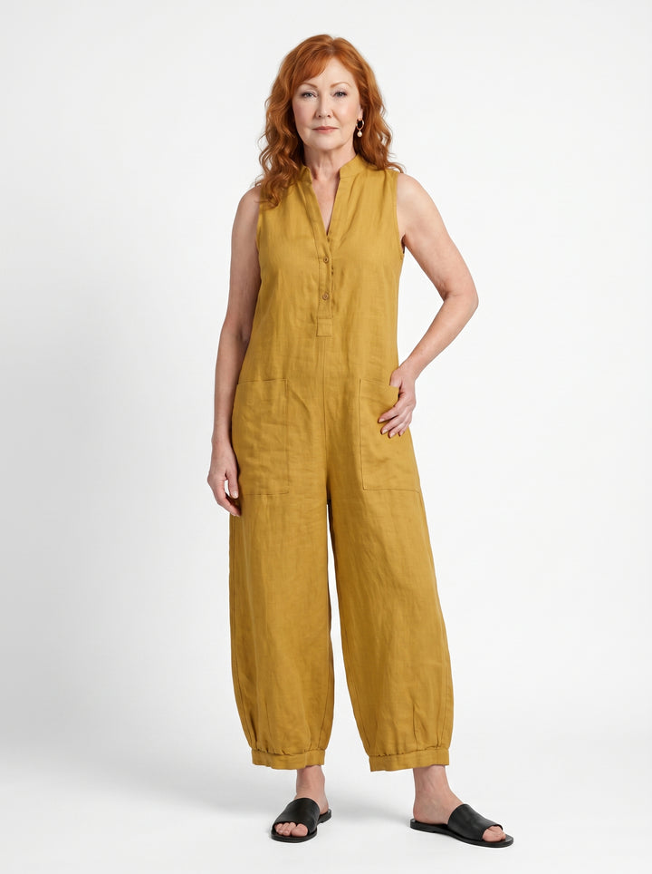 ORLAITH | SLEEVELESS WIDE-LEG JUMPSUIT