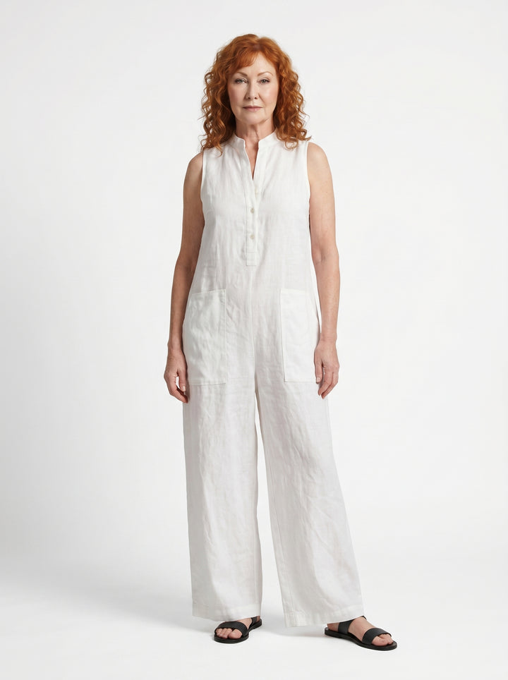 ORLAITH | SLEEVELESS WIDE-LEG JUMPSUIT