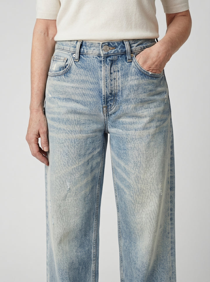 AILÍS | RETRO CROPPED STRAIGHT JEANS