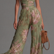 AILEANN | FLORAL PLEATED CHIFFON JUMPSUIT