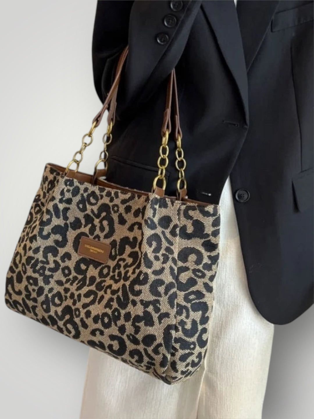 Leopard Print Tote Bag
