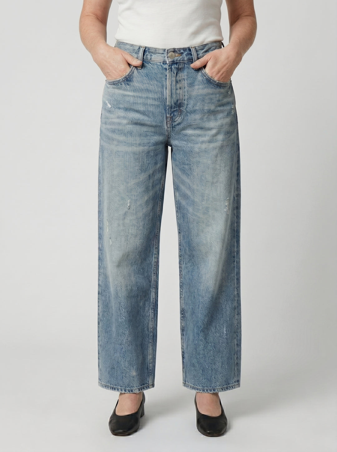 AILÍS | RETRO CROPPED STRAIGHT JEANS