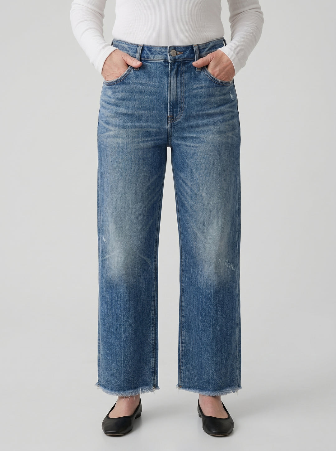 AILÍS | RETRO CROPPED STRAIGHT JEANS