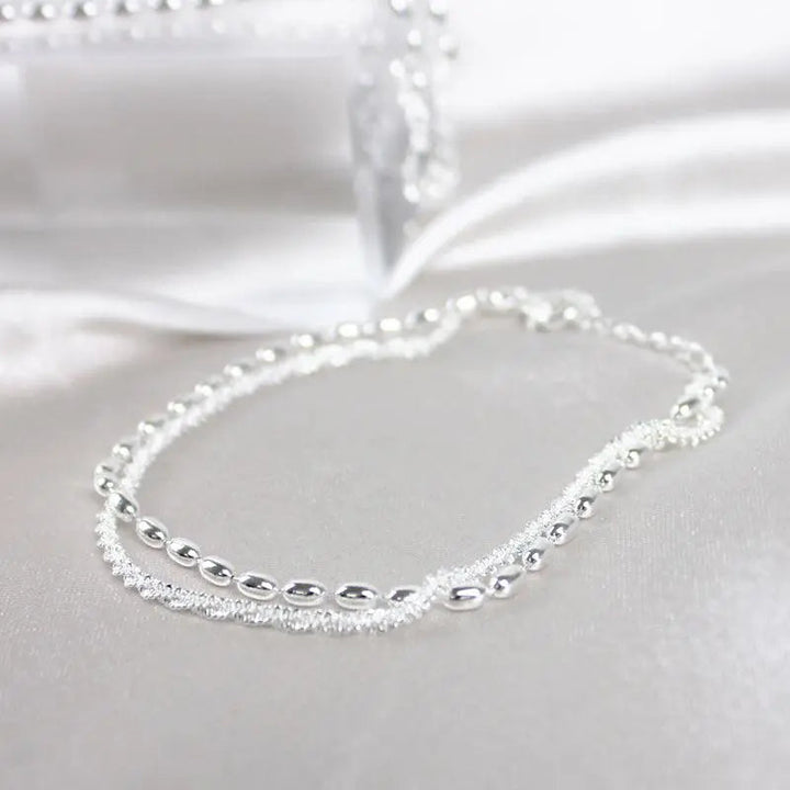 Lavinia | Silver Bracelet Set with Zirconia Stones