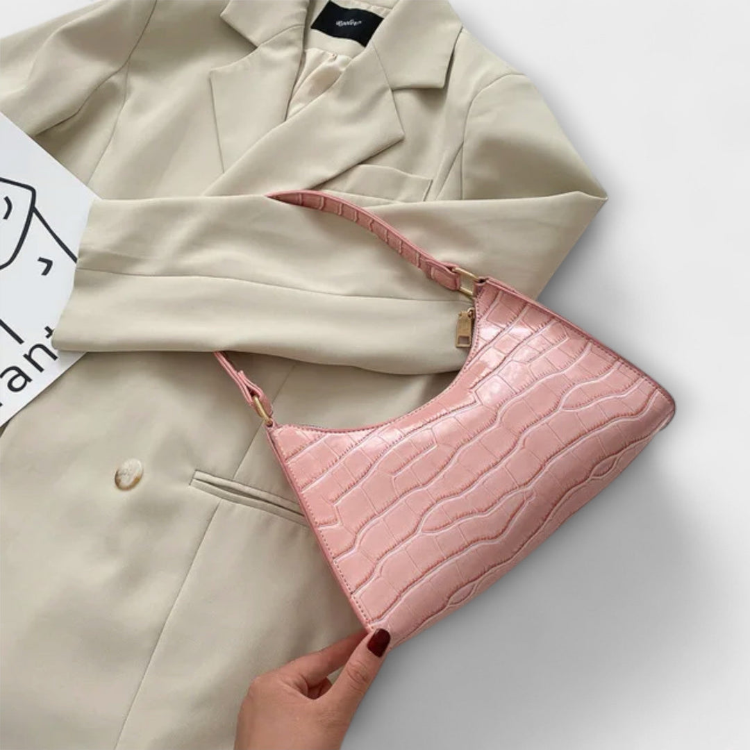 Everyday Leather Bag with Sturdy Handles