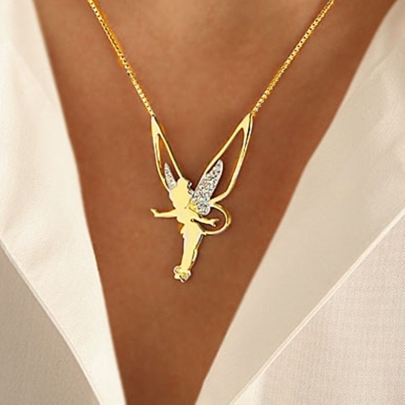 Fenella | Gold Fairy Pendant Necklace