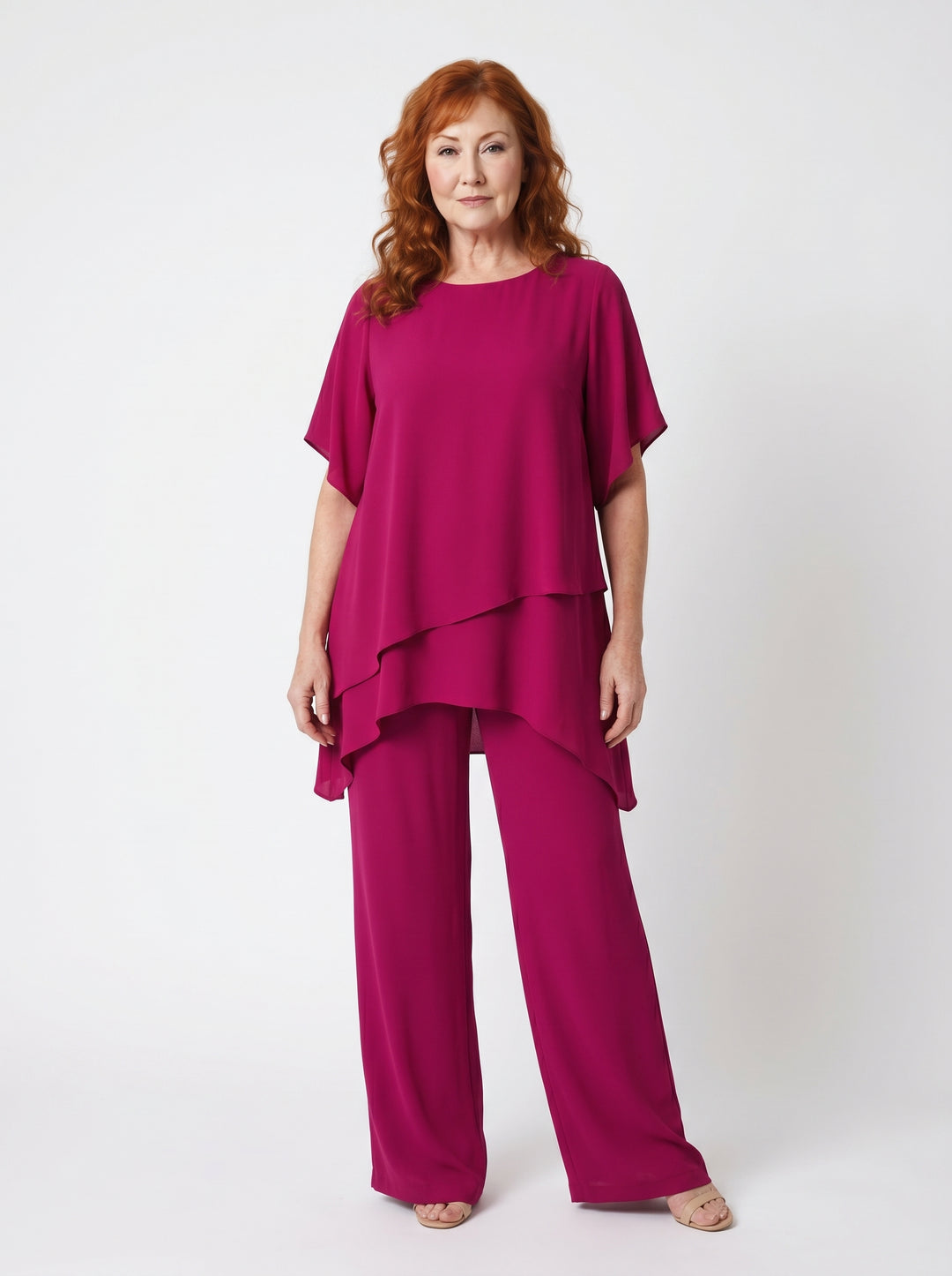 SORCHA | ELEGANT CHIFFON TOP & TROUSER SET