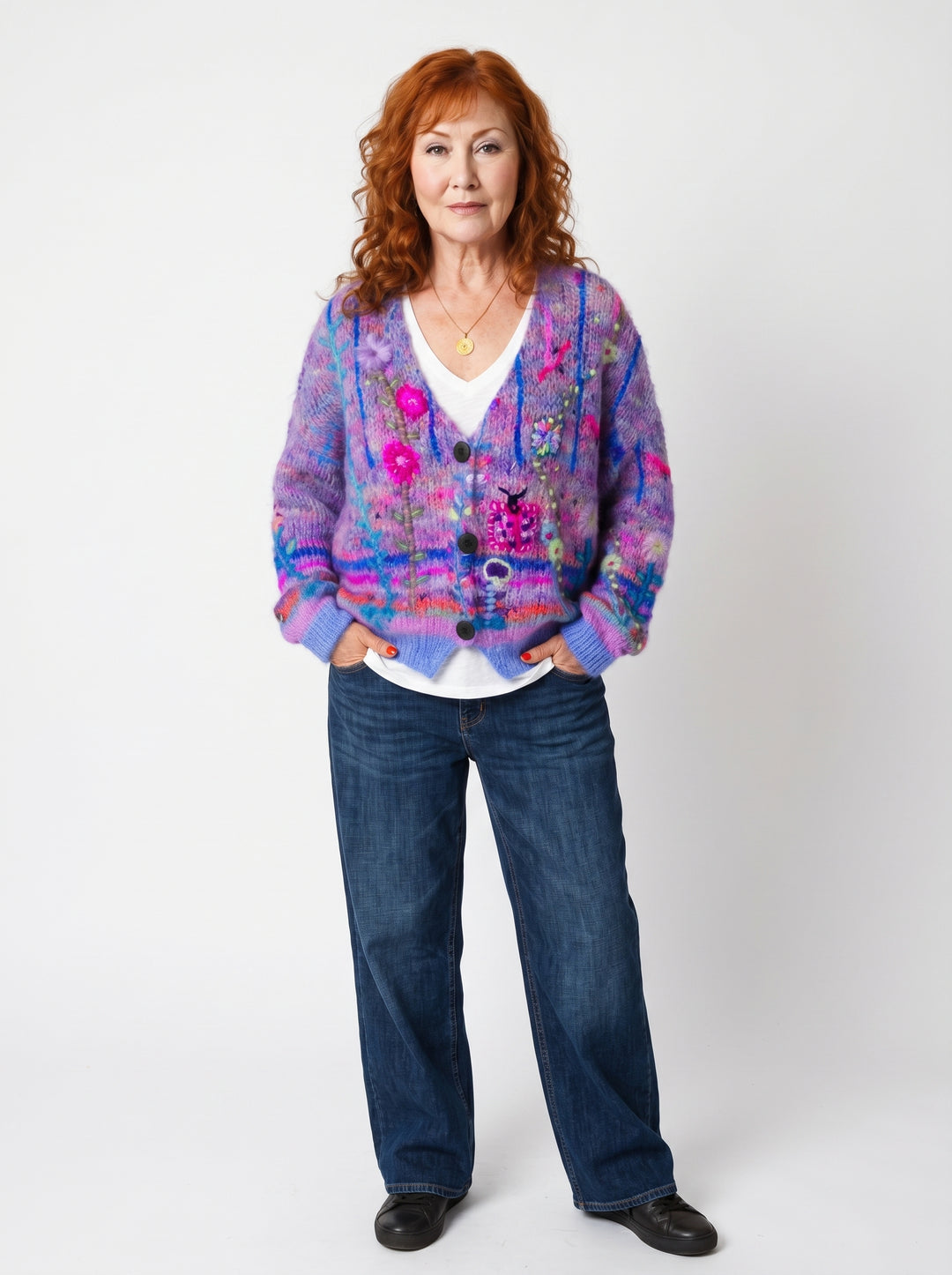 SAOIRSE | SOFT FLORAL KNIT CARDIGAN