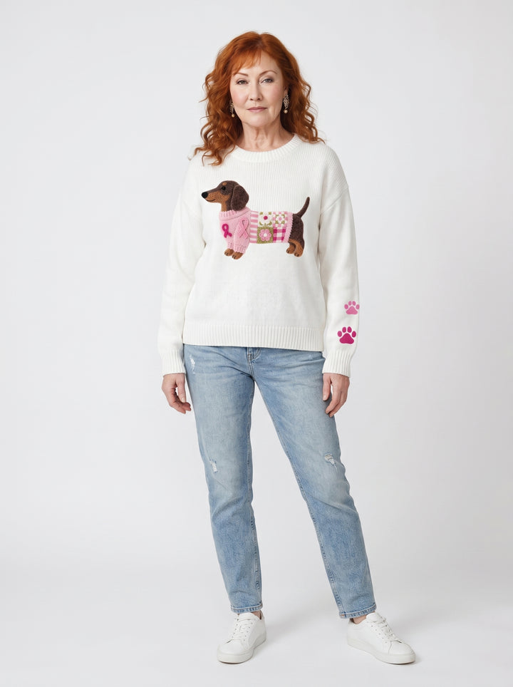 CLODAGH | SOFT KNIT DACHSHUND PULLOVER